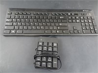 Wireless Keyboard and Wired Numerical Keyboard