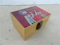 Rick and Morty Wooden Box - 5x3.5x2.5