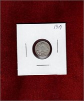CANADA 1919 SILVER 5 CENT COIN