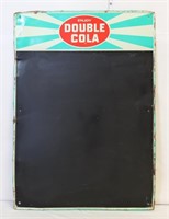 Vintage Double Cola adv menu board (aqua)