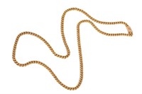 14K YELLOW GOLD CURB LINK CHAIN, 31g
