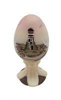 Hand painted & Numbered Faberge Fenton Egg
