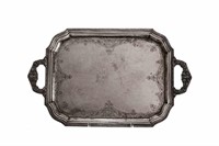 LARGE SILVER TEA TRAY, 3,289g