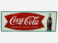 Coca-Cola Sign Of Good Taste Fish Tail Sign