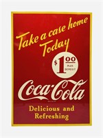 1948 Coca-Cola Take A Case Home Today Sidewalk