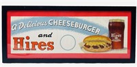 Hires & Delicious Cheeseburger Paper Advertising