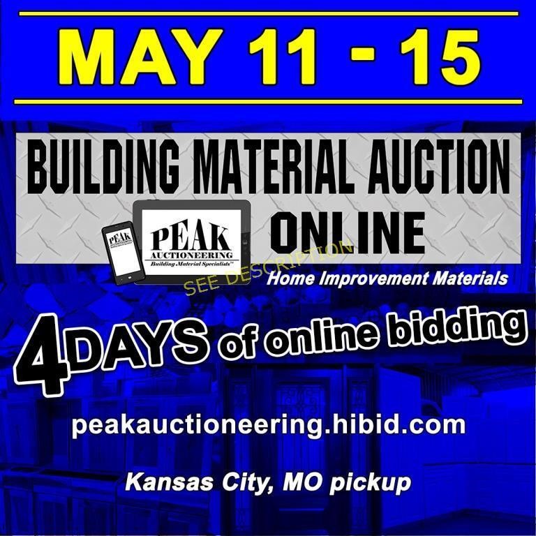 KC May 2023 Peak Building Material Auction