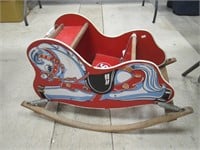 Wooden STP Rocking “Horse” w/Springs.