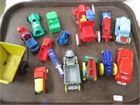 Tray of Plastic Toy Cars.