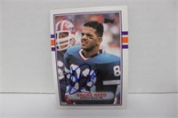 1989 TOPPS ANDRE REED #52 SIGNED AUTO