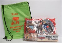 Tyler Fitzpatrick racing bag and Disney Cars