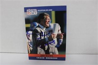 1990 PRO SET DAN REEVES #94 SIGNED AUTO