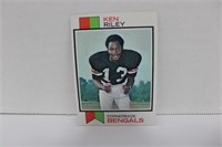 1973 TOPPS KEN RILEY #171 ROOKIE CARD SIGNED AUTO