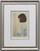 Portrait of Helene Print by Gustav Klimit