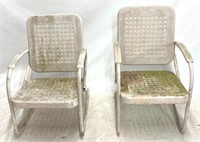 Pair of Vintage Outdoor Metal Chairs