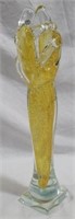 Murano Couples Embrace Art Glass Figure - 16" tall