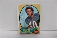 1970 TOPPS GALE SAYERS #70 SIGNED AUTO