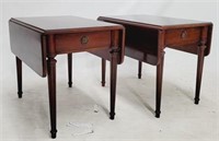 Brandt pair mahogany Pembroke tables