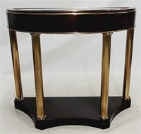 Adams style demilune console table