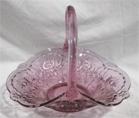 Pink Glass Basket