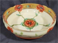 Picard Limoges Hand Painted Bowl w/ Poppies