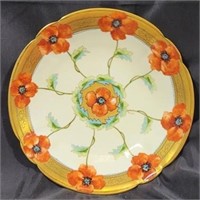 Picard Limoges Hand Painted Platter w/ Poppies