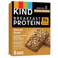 KIND Breakfast Protein Bars Almond Butter 32count