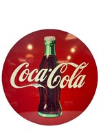 1950's Metal around Coke Advertising Sign FLAT