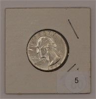 1964-D Washington 25c. 90% Silber BU+