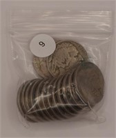 (15) FULL DATE Buffalo Nickels; Teens/20's/30's