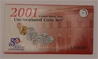 2001 P&D Uncirculated Coin Sets w/50 State