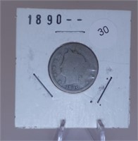 1883/1890/1889/1900/1912-D Liberty Head V Nickel