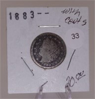 1883 W/Cents Liberty Head V Nickel BETTER DATE