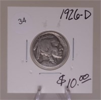 1926-D Buffalo Nickel Semi Key Date
