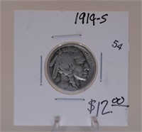 1919-S Buffalo Nickel. BETTER DATE