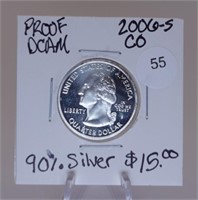 2006-S Colorado 90% Silver PROOF State 25c.