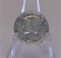 1942 Mercury 10c. 90% Silver