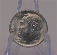 1952-D Roosevelt 10c. 90% Silver BU++