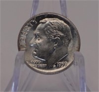 1959-D Roosevelt 10c. 90% Silver BU++
