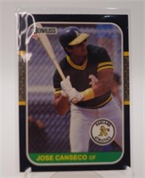 1987 Donruss Jose Canseco #97