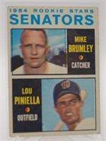 1964 Topps Rookie Stars Senators Brumley/Piniella