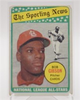 1969 Topps National League All-Stars Bob Gibson