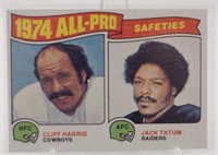 1975 Topps 1974 All-Pro Safeties Harris/Tatum