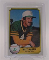 1981 Fleer Billy Martin #581