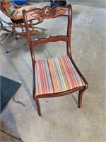 Antique Rose-Back Dining Chair