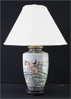 Fox Hunt Ceramic Table Lamp