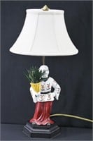 Oriental Ceramic Table Lamp 26"h