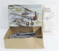 Vintage Life Like Gloster Gladiator Bi Plane Model