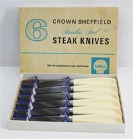 Vintage Crown Sheffield Promo Steak Knives