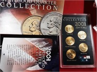 GOLD PLATED STATE QUARTERS 2001 SET